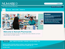 Tablet Screenshot of numarkpharmacists.co.uk